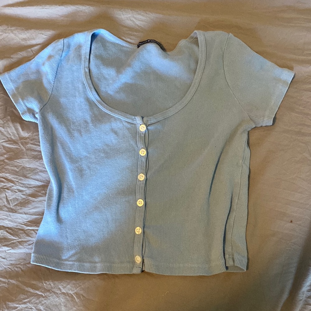 brandy melville blue zelly top